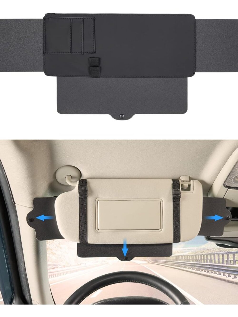Car Sun Visor Sunshade Extender, Adjustable Sun Visor Protects from Anti-Glare,